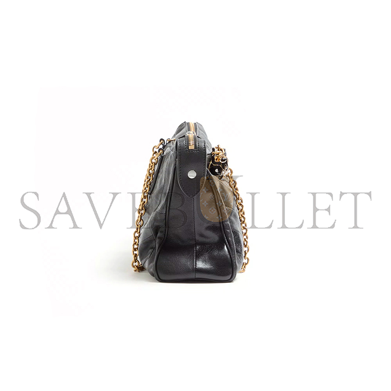 Va1e*ntin0 garavani panthea shoulder bag in nappa leather with chevron pattern 7w0b0s70uyf_0no (33*19.5*9cm)